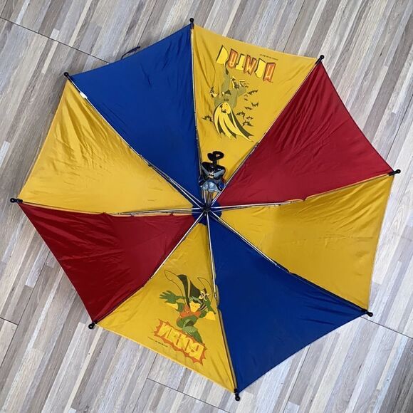 Batman and Robin DC Comics vintage 90s umbrella kids 90s nostalgia displays - Picture 9 of 12